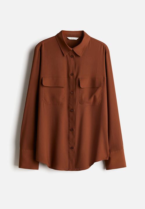 H&M - Crêpe shirt - brown