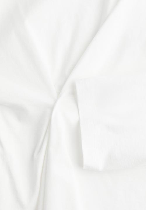 H&M - Draped top - white