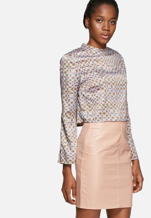 Neon Rose - Solange high neck crop