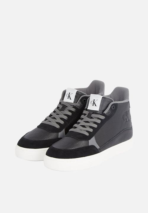 Calvin Klein - Classic Cupsole Mid MG WMM -  Black/Charcoal Grey/Bright White