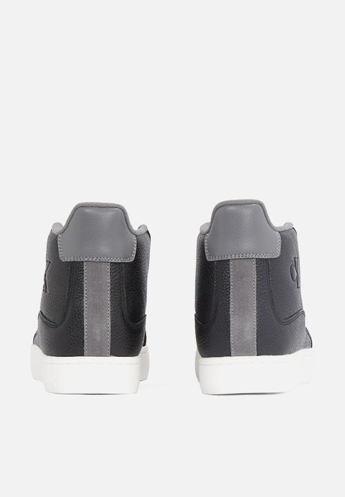 Calvin Klein - Classic Cupsole Mid MG WMM -  Black/Charcoal Grey/Bright White