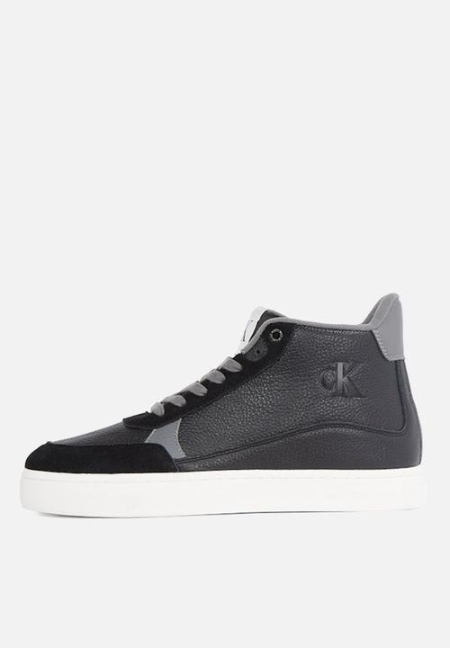 Calvin Klein - Classic Cupsole Mid MG WMM -  Black/Charcoal Grey/Bright White