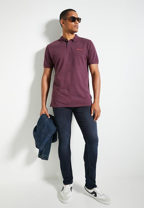 Ben Sherman - Ben Polo S/S - Cherry lacquer