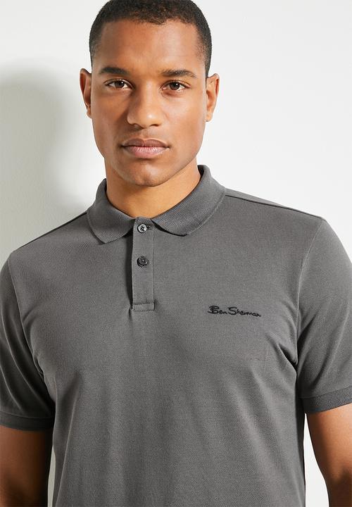 Ben Sherman - Ben Polo Short Sleeve  - Charcoal