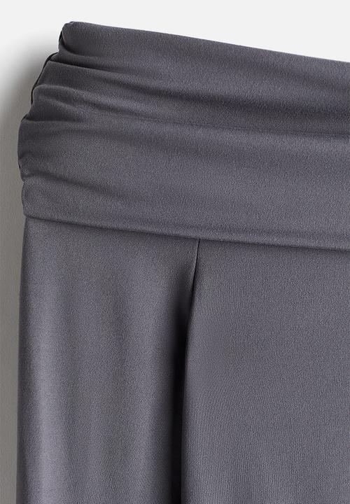 H&M - Off-the-shoulder top - dark grey