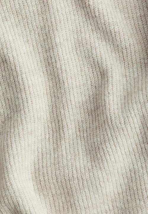 H&M - Rib-knit jumper - light beige marl 