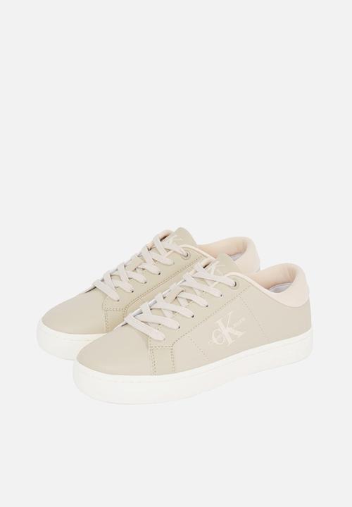 Calvin Klein - Classic Cupsole Low Lace-up Lth Wn - Eggshell/Whisper Pink