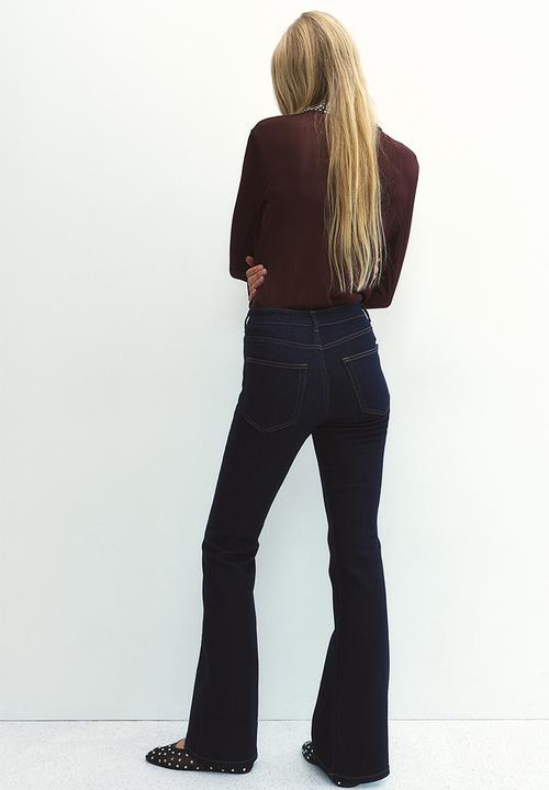 H&M - Flared high jeans - dark blue