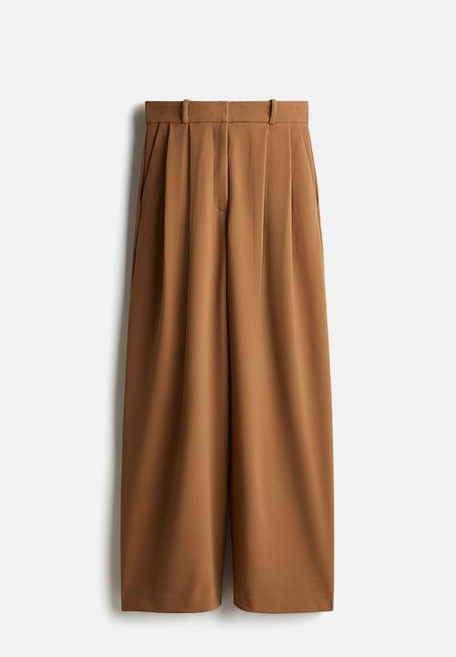 H&M - Wide trousers - dark beige