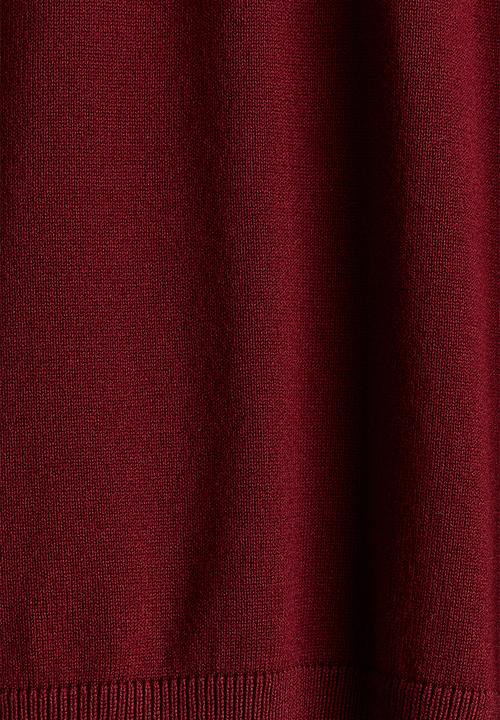 H&M - Short fine-knit jumper - red