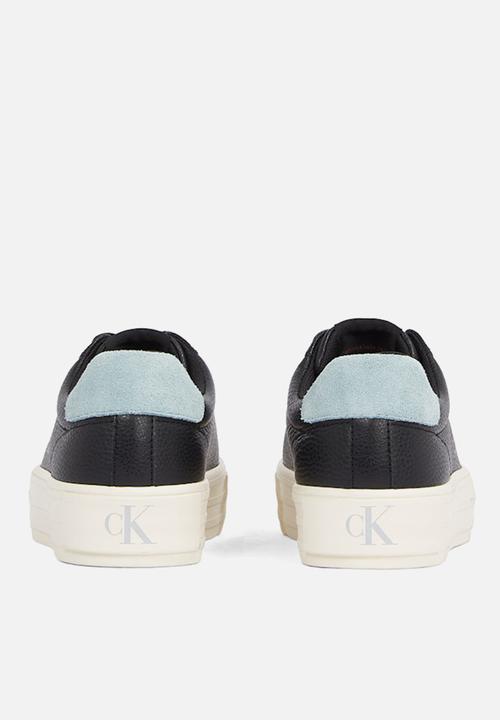 Calvin Klein - Bold Vulc Flatform Low Lth ML - Black/Blue Surf/Creamy White