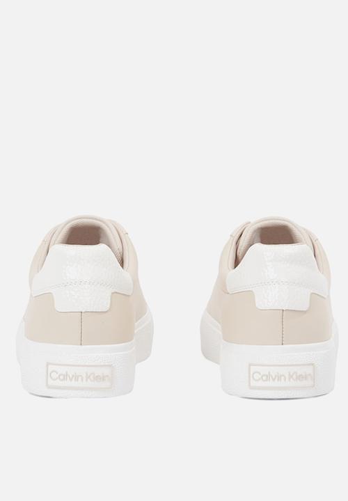 Calvin Klein - Vulc Lace Up Texture Fox - Lth - Crystal Grey/Off White