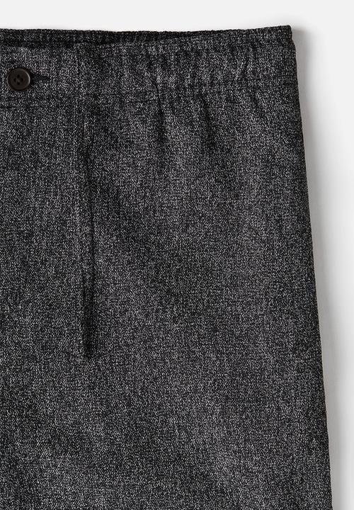 H&M - Relaxed fit twill trousers - black