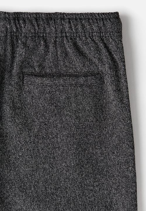 H&M - Relaxed fit twill trousers - black