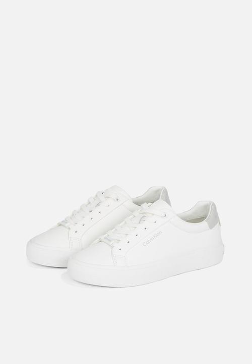Calvin Klein - Vulc Lace Up Texture Fox - Lth - White/Pearl Grey