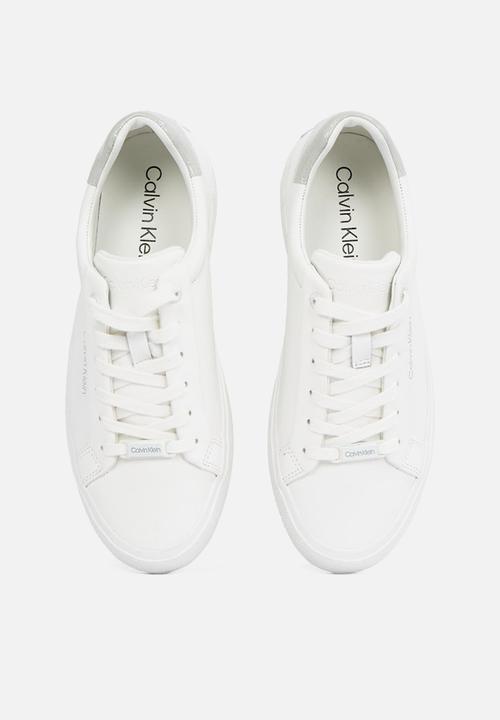 Calvin Klein - Vulc Lace Up Texture Fox - Lth - White/Pearl Grey