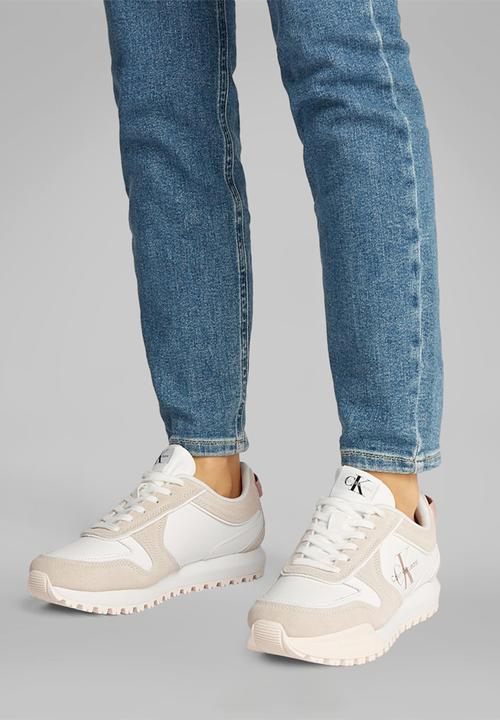 Calvin Klein - Toothy Runner Irregular Lines W - White/Ancient White