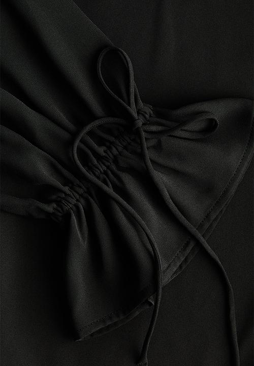 H&M - Frilled blouse - black