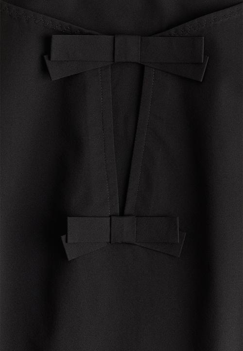 H&M - Bow-front top - black