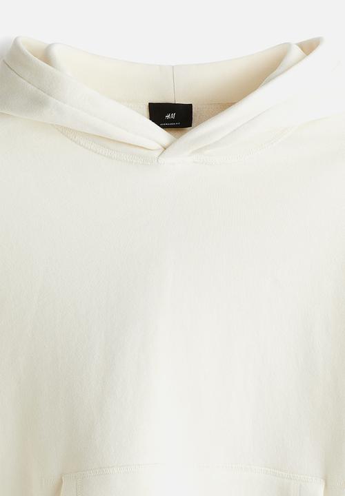 H&M - Oversized fit hoodie - white