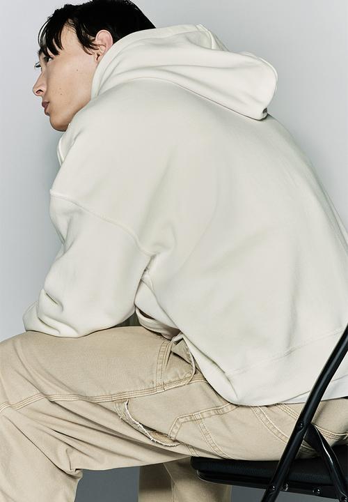 H&M - Oversized fit hoodie - white