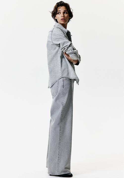 H&M - Wide jeans - light grey
