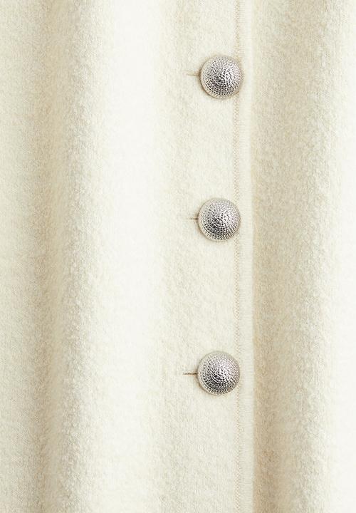 H&M - Wool-blend knitted waistcoat - cream