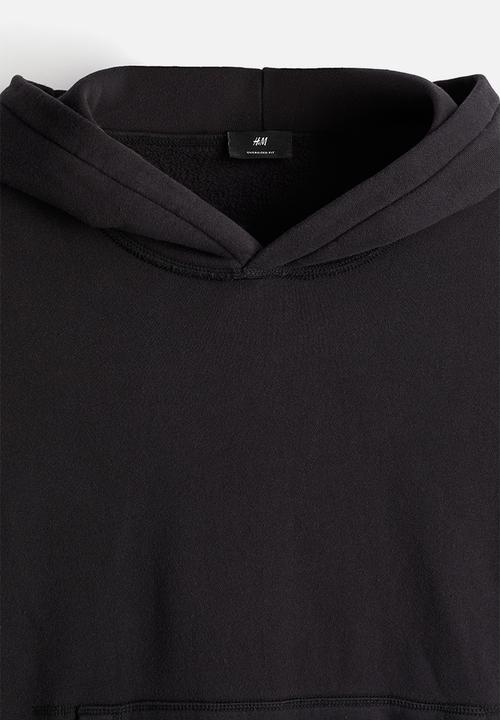 H&M - Oversized fit hoodie - black
