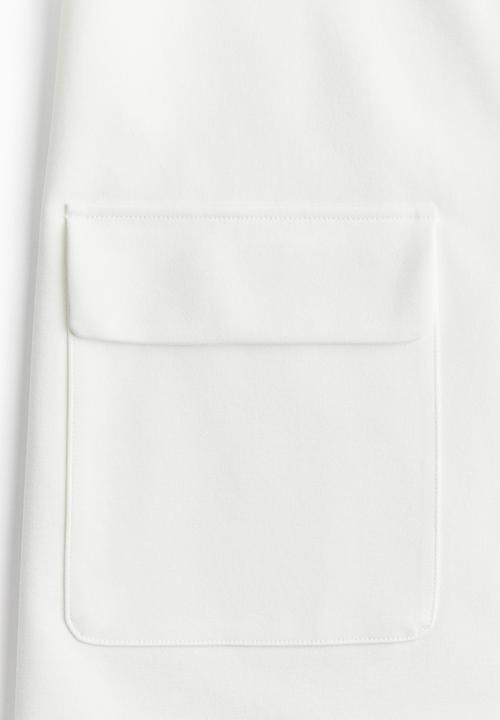 H&M - Button-detail dress - white