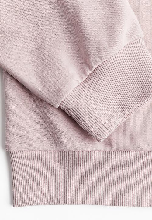 H&M - Off-the-shoulder sweatshirt - light dusty pink