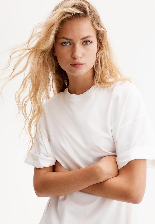 H&M - Oversized t-shirt - white