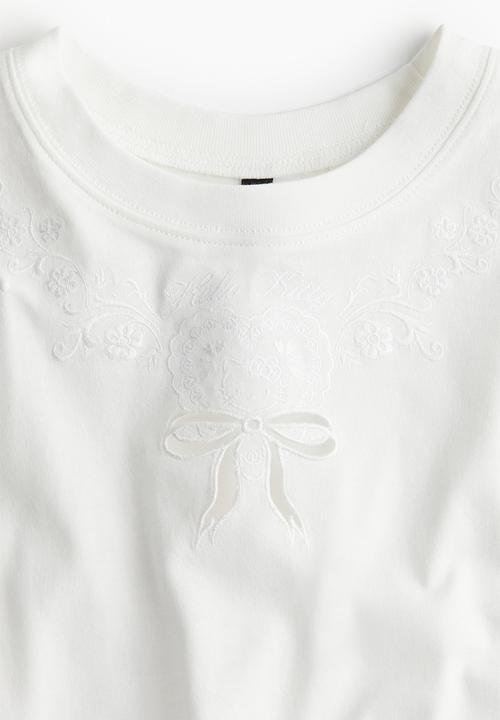 H&M - Oversized printed t-shirt - white