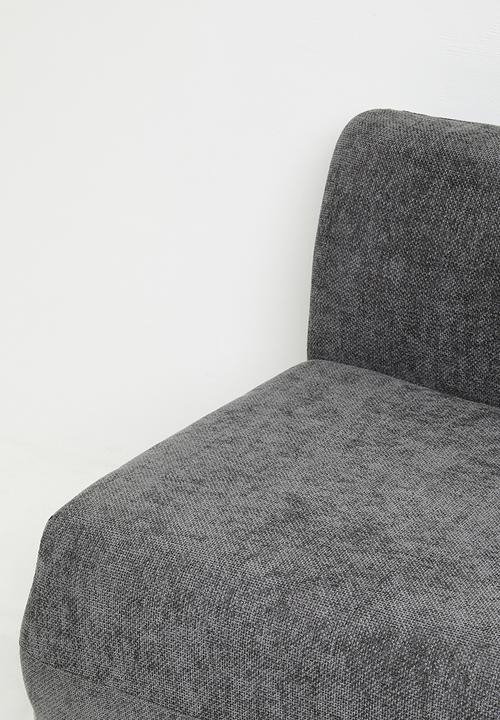 Sixth Floor - Rani modular armless single seater - charcoal