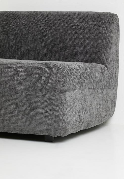 Sixth Floor - Rani modular armless single seater - charcoal