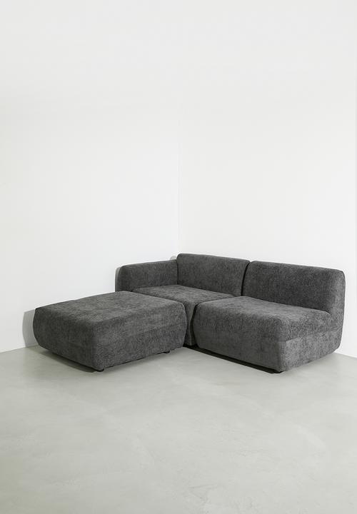 Sixth Floor - Rani modular armless single seater - charcoal