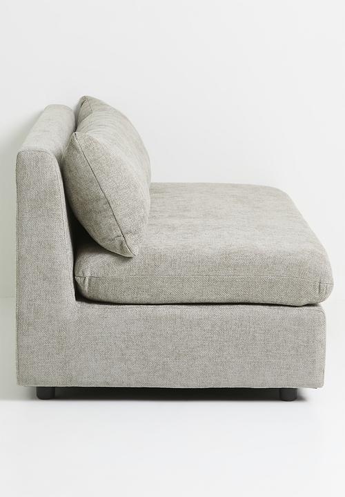 Sixth Floor - Starya armless 2 seater - stone