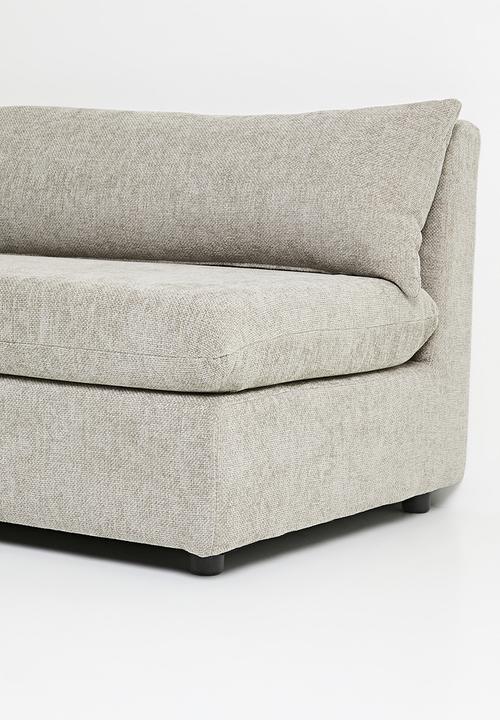 Sixth Floor - Starya armless 2 seater - stone