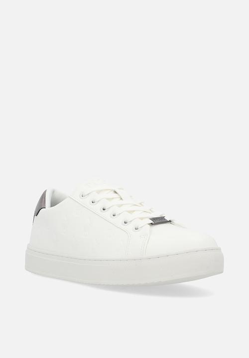 POLO - Deboss monogram sneaker - white