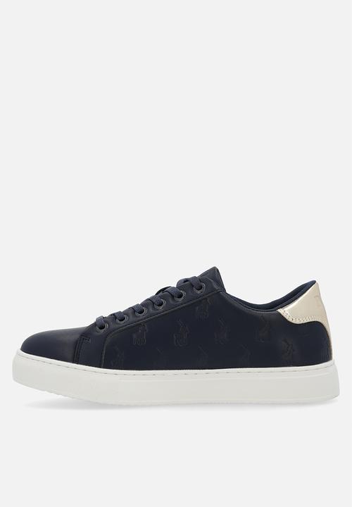 POLO - Deboss monogram sneaker - navy