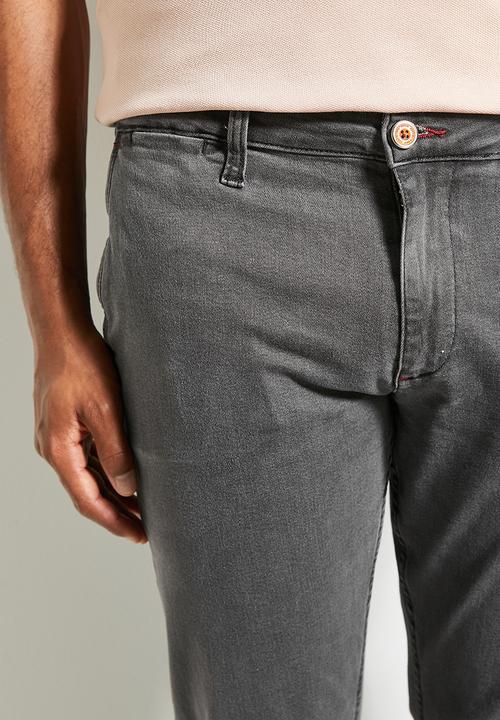 POLO - Mens Quarter Slant Straight Leg Denim - Charcoal