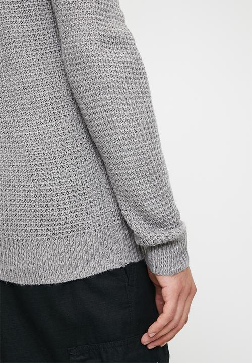 Brave Soul - Knitwear - Silver Grey Marl