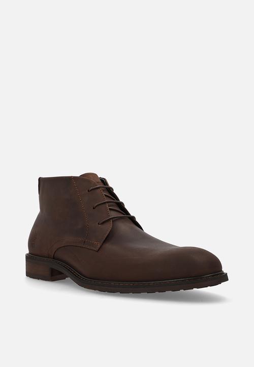 POLO - Textured chukka boot - brown leather