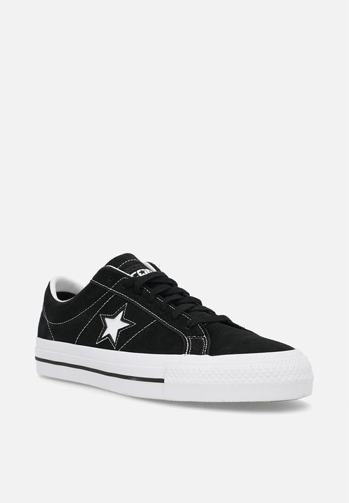 Converse - Converse cons one star pro suede low - black/black/white
