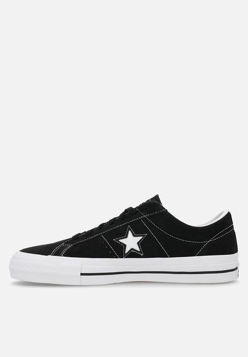 Converse - Converse cons one star pro suede low - black/black/white