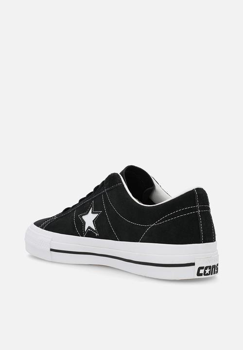 Converse - Converse cons one star pro suede low - black/black/white