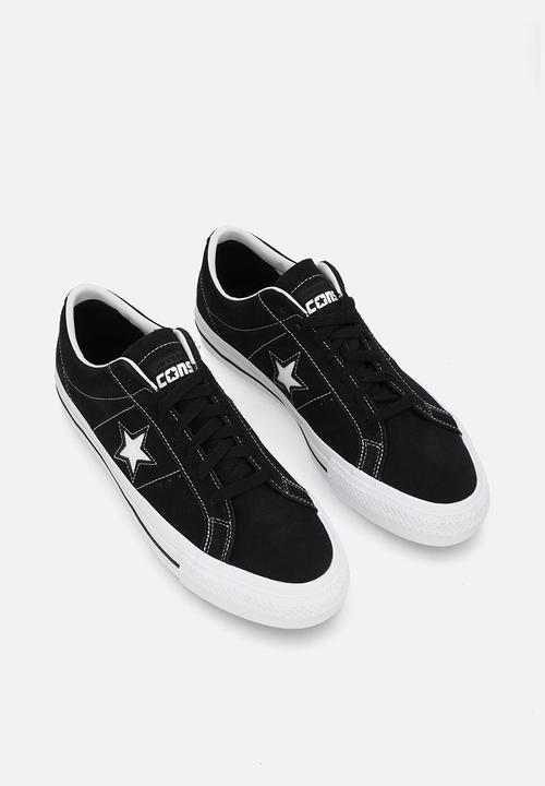 Converse - Converse cons one star pro suede low - black/black/white