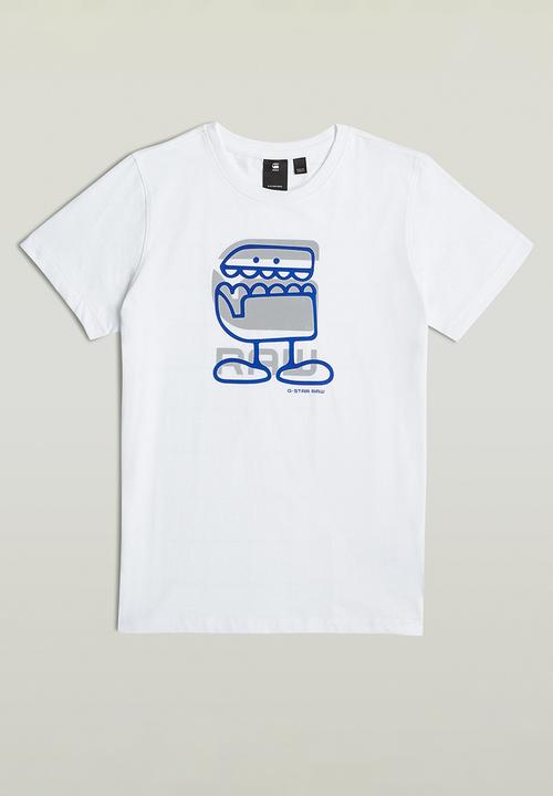 G-STAR - T-shirt Short sleeve R Comic - White
