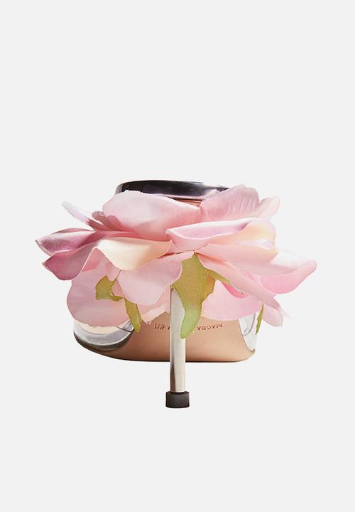 H&M - Magda Butrym H&M: Rose-appliquéd transparent-strap mules - coloured