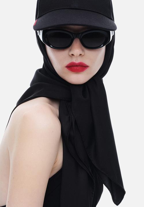 H&M - Magda Butrym H&M: Scarf cap - black