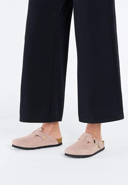 Birkenstock - Boston narrow BS suede - light rose